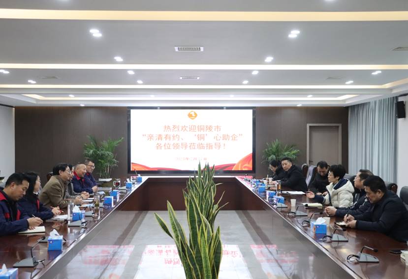 楊文萍到公司開展“親清有約、‘銅’心助企”走訪調(diào)研